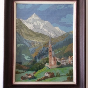 Alpenkirchlein in Heiligenblut - Chapel in Heiligenblut - Original Wiehler Gobelin Handmade