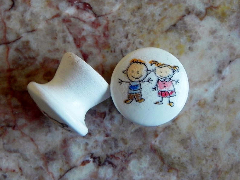 ANGEL GIRL LOVE VICTORIAN HOME DECOR CERAMIC KITCHEN KNOB DRAWER CABINET PULL