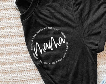 Being a mama makes my world go round - Funny mama shirt - Pocket tee shirt - mama shirts with sayings - New Mom Gift - Losing my mind