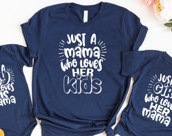 Mom of both matching shirts - Mommy and kids shirts - Mommy and me t-shirts - Matching Mother And kids Tees - Mother's day gift