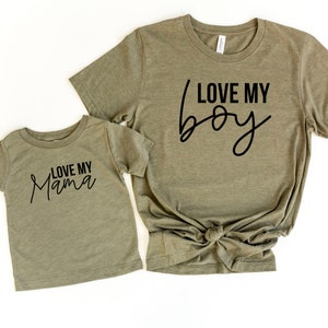 Love my Boy - Just a mama who loves her boy - Matching Tees for Mother's Day - Gift for Mother's Day - Matching t-shirts for kids and mama