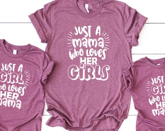 mom daughter matching tops