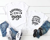 Gigi gifts they love - Matching Grandma and granddaughter shirt - Grandson matching - They call me gigi - Happiness is being a gigi