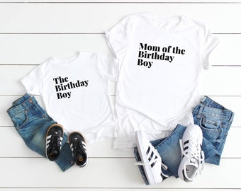 Mom Of the Birthday Boy tee - Dad Of The Birthday Boy - Matching Birthday Boy Shirts - Grandma, Grandpa, Aunt - The Birthday Boy shirt