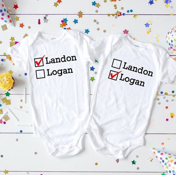 Personalized Twin Gifts Baby Shower Gift For Twins New Etsy