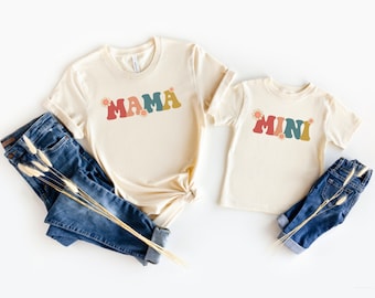 Mama + Mini | Set of 2 shirts | Mommy and me matching shirts | Mama and her mini | Mama and baby t-shirt for Mother's Day | Mom and daughter