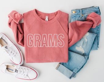 Grams sweatshirt | Christmas gift for Grams | Super soft fleece lined sweatshirt | Grams sweater gift | Customizable Grams gift