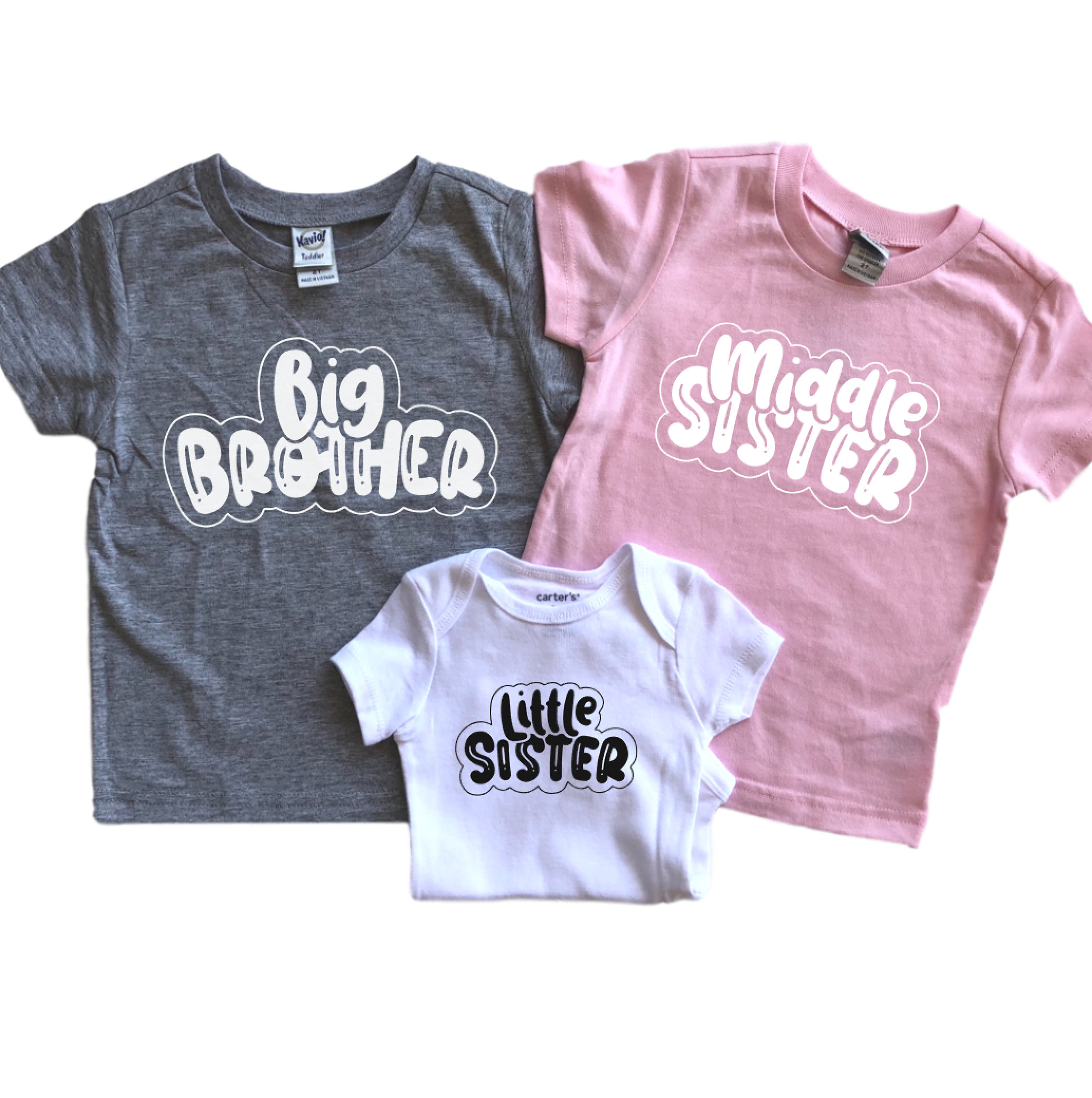 big sister middle sister little brother shirts