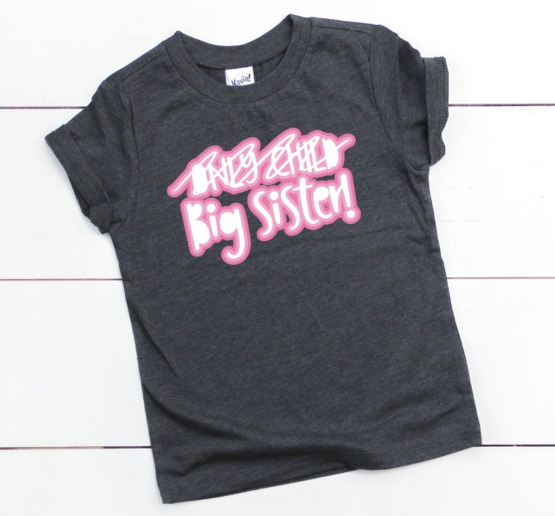 Sister shirt toddler promoted to big sister girls sister Etsy