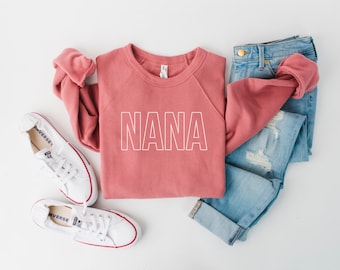 Nana sweatshirt | Christmas gift for Nana | Super soft fleece lined sweatshirt | Nana sweater gift | Customizable Nana Gift | Fleece Sweater