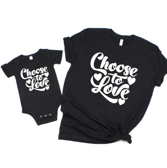 mom and son matching valentines day shirts