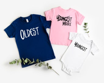 third baby announcement - big middle little - third child pregnancy announcement - 3rd baby announcement - 3rd pregnancy shirts - 3rd child