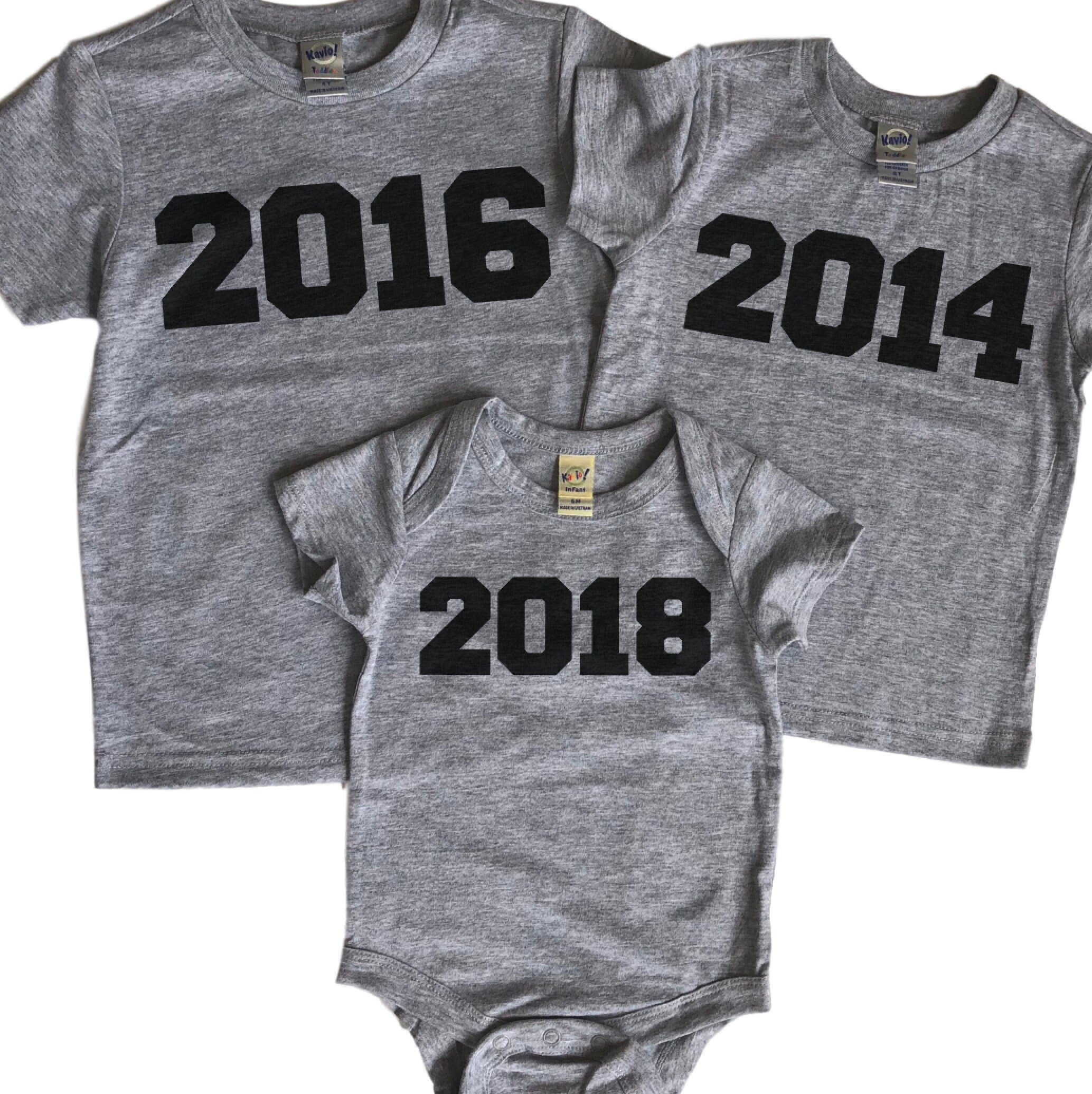 Sibling Shirts Set of 3 Third Baby 