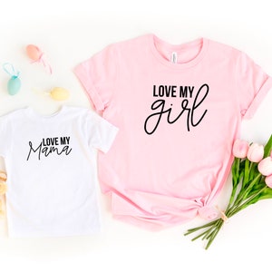 Love my Boy Just a mama who loves her boy Matching Tees for Mother's Day Gift for Mother's Day Matching t-shirts for kids and mama image 2