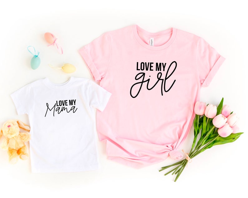 Love my Boy Just a mama who loves her boy Matching Tees for Mother's Day Gift for Mother's Day Matching t-shirts for kids and mama image 2