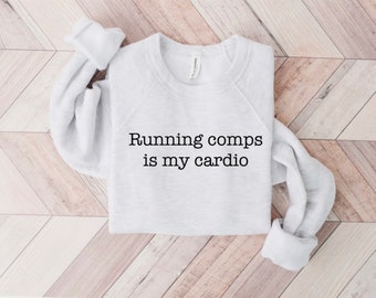 Running comps est mon cardio - Autorisé à vendre - Sweat-shirt agent immobilier - Sweat-shirt super doux pour les agents immobiliers - Top agent immobilier - Sweat-shirt en polaire