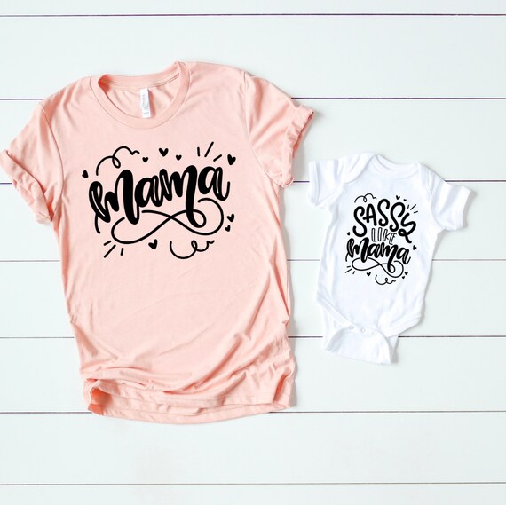 Sassy like mama Mommy and me outfits Mommy and me shirts | Etsy