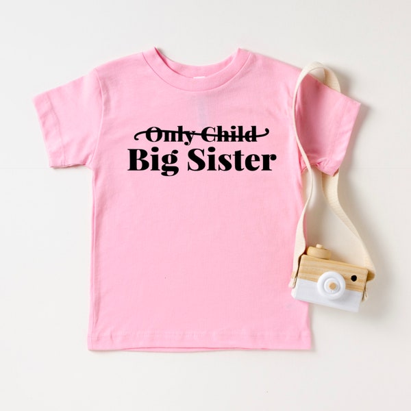 Only child expiring big sister to be | Big sister announcement shirt | Big sister youth tee | Birth announcement | Sibling announcement