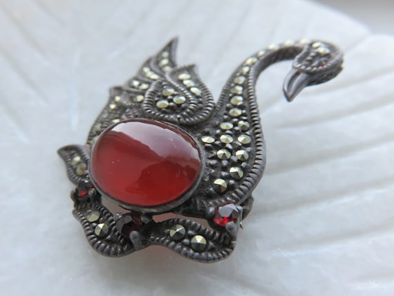 Carnelian & Garnet Brooch Carnelian & Garnet Brooch