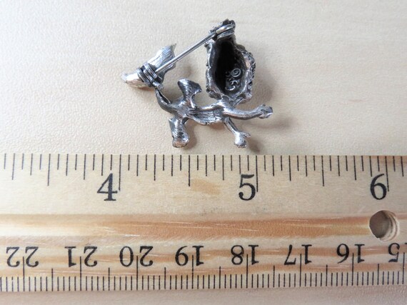 Vintage CYVRA STERLING Silver Mermaid Pin / Petit… - image 5