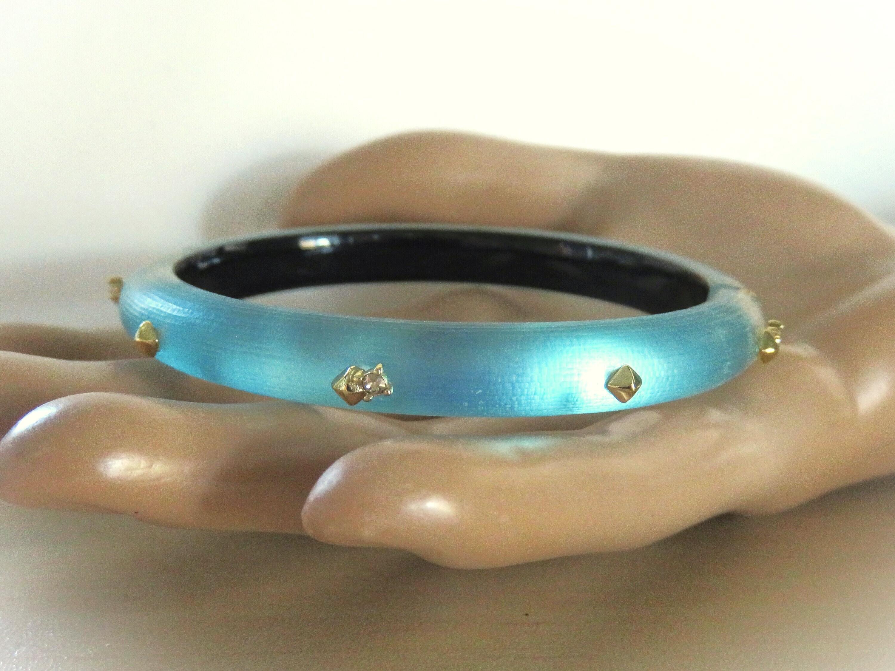アレクシス　ビター　ブレス Alexis Bittar Serpent Lucite Wide Hinge Bracelet | Neiman Marcus