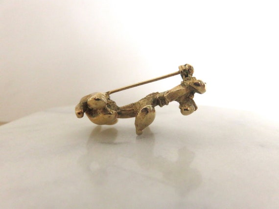 Vintage COVENTRY French Poodle Dog Brooch with Br… - image 3