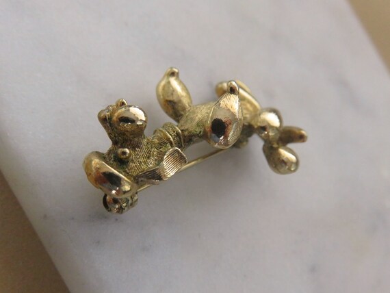 Vintage COVENTRY French Poodle Dog Brooch with Br… - image 8