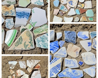 Scottish sea pottery pieces