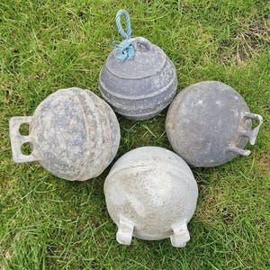 Vintage metal buoys from Scotland