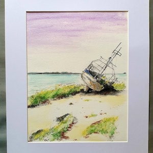 Scottish watercolour print, Island Queen, Scotland