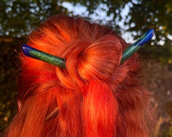 Pair of Hair Sticks - Handmade Hair Accessories  Hair fork Wooden  Hair Pin  Perfect Gift for Her