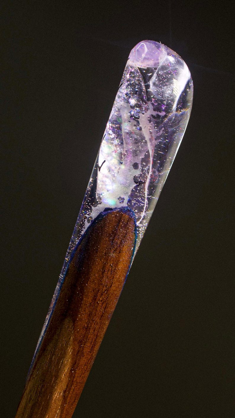 Hair Stick Celestial Wings Handmade Hair Accessories Hair Fork Wooden