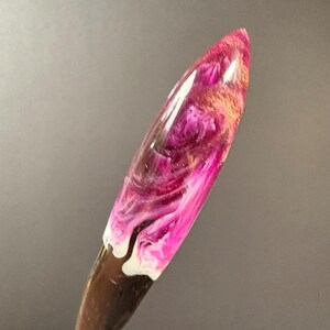 Hair Stick - Purple Swirls - Highly Detailed Handmade Hair Accessories  Hair fork Wooden  Hair Pin  Perfect Gift for Her