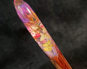 Hair stick - Delicate Garden - Handmade Hair Accessories  Hair fork Wooden  Hair Pin  Perfect Gift for Her
