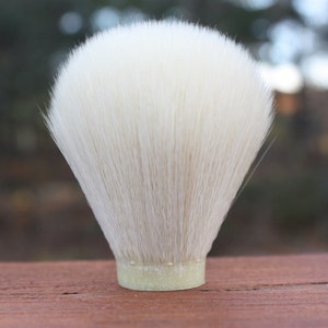 24MM Cashmere Synthetic - Extra Dense Shaving Brush Knot -  All White - APShaveCo.