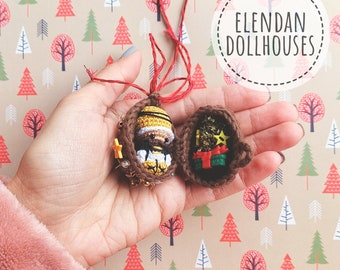 Unique Crochet Nutcracker Doll Figurine - Festive Christmas Tree Ornament with Charming Toy Soldier Design (Whimsical Bauble, ElenDan)