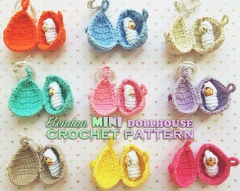 free dollhouse miniature crochet patterns