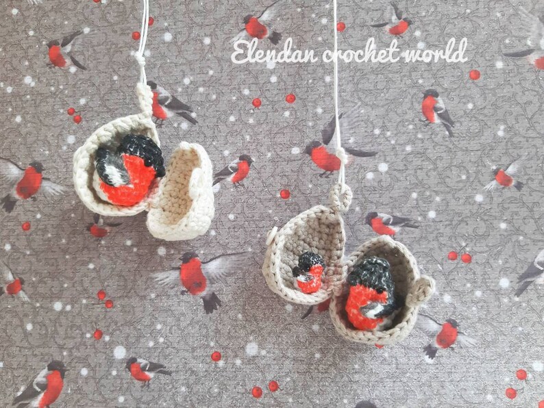 Crochet Pattern - Egg Locket/ring With Bird (cute Amigurumi Pattern ...