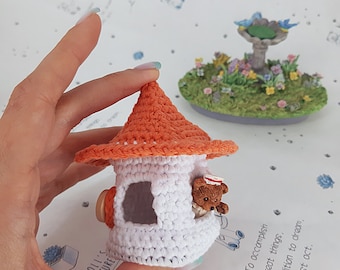 かぎ針編みのパターン - 小さなドールハウス (ミニチュアかぎ針編みの