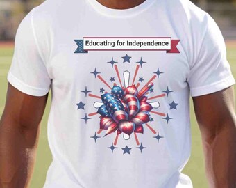4th of July Teacher Shirt Unisex Heavy Cotton Tee U.S. Flag Lover T-Shirt Teacher Tee