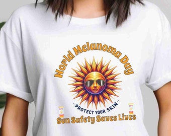 World Melanoma Day Shirt Unisex Heavy Cotton