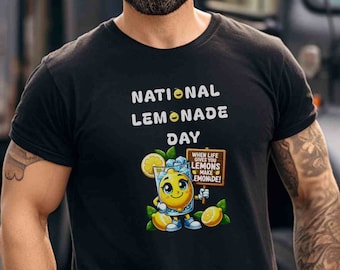 National Lemonade Day Shirt Unisex Heavy Cotton Tee Funny Shirt