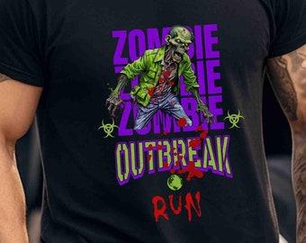 Zombie Halloween Shirt Unisex Heavy Cotton Tee Creepy Halloween Gift for Friend