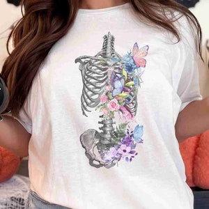Skeleton Ribs Shirt T-shirt Unisex Heavy Cotton Tee, Funny Halloween Shirt