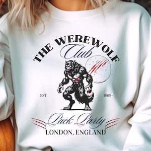 Werewolf Halloween Unisex Heavy Blend™ Crewneck Sweatshirt Halloween Sweatshirt for Dad
