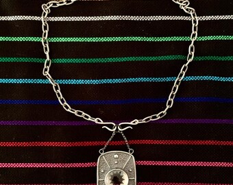 Quartz Crystal Sunburst Pendant