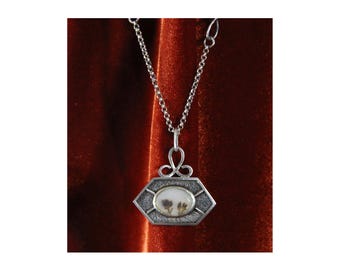 Dendritic Agate Sterling Pendant