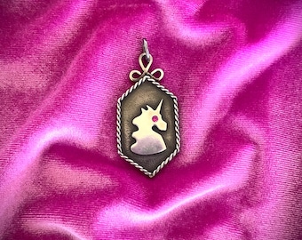 Brave Sir Robin Sterling Unicorn Pendant