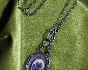 Dendritic Agate and Sterling Pendant 02