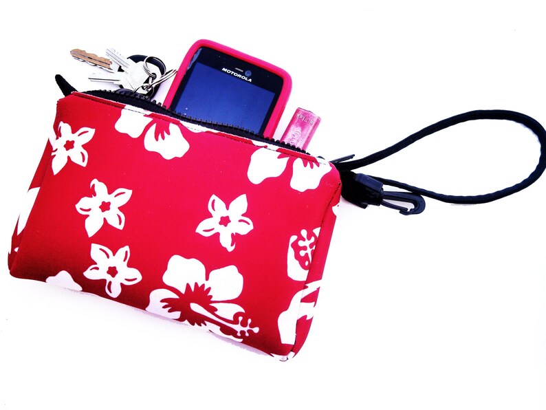 Wristlet Purse Red Handbag Beach Surf Style Tote Bags Etsy